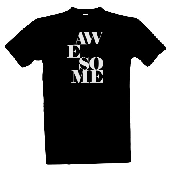 Tričko s potiskem AWESOME