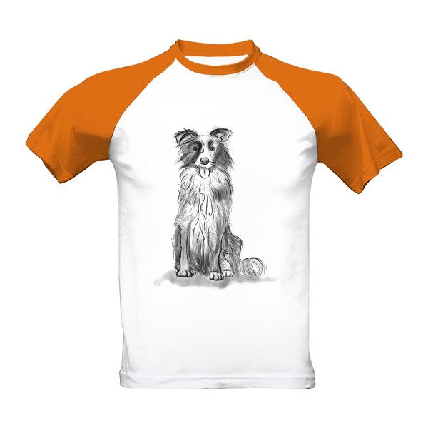 Tričko s potiskem Border Kolie - pánské triko