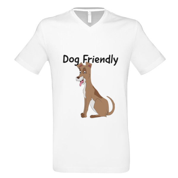 Tričko s potiskem Dog Friendly