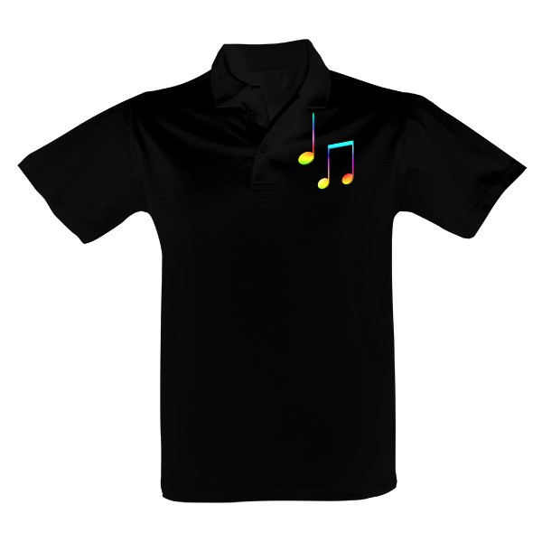 Pánská polokošile Single s potiskem Noty