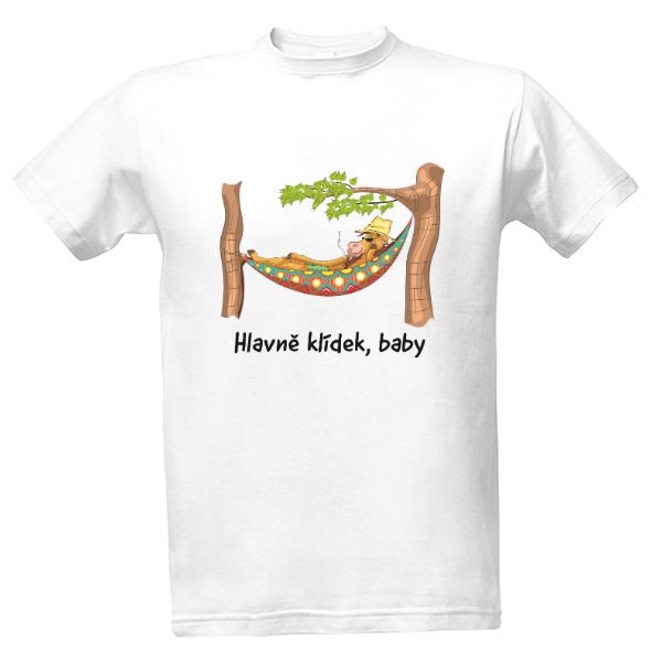 Tričko s potiskem Hlavně klídek, baby