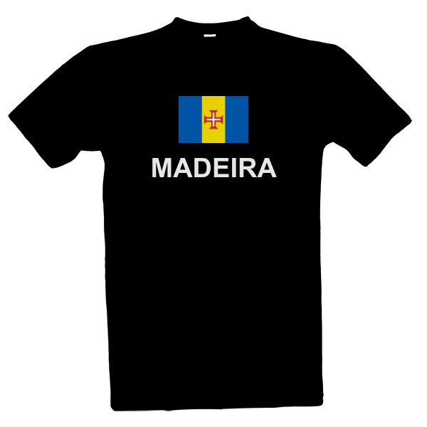Tričko s potiskem Tričko MADEIRA s vlajkou
