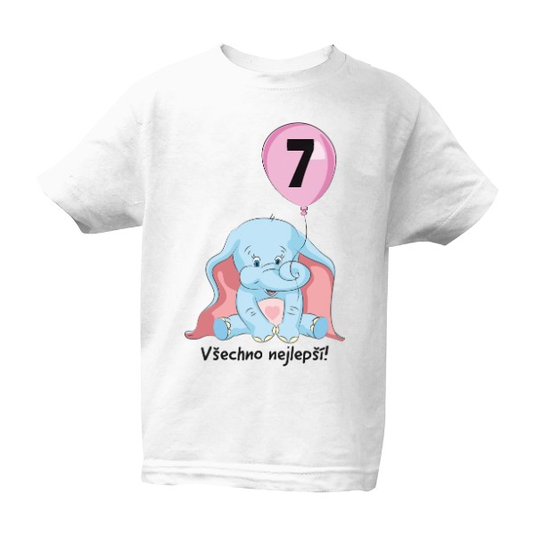 Tričko s potiskem Triko na narozeninovou párty: Všechno nejlepší!