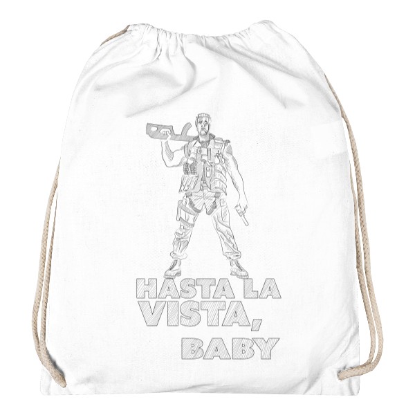 Vak na záda s potiskem Hasta la vista, baby - vak